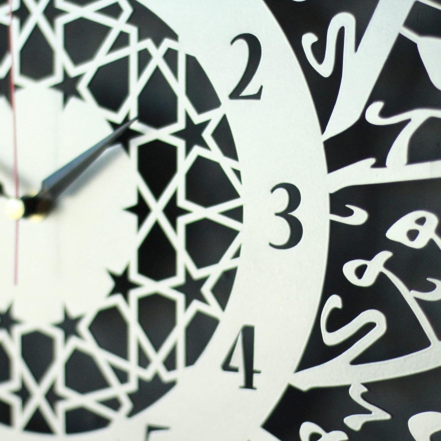 Surah Al Ikhlas Acrylic Islamic Clock Wall Art | Islamic Ramadan Wall Decorations | Arabic Calligraphy | Quran Wall Art