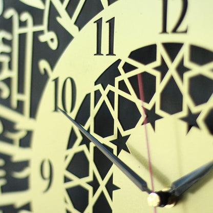 Surah Al Ikhlas Acrylic Islamic Clock Wall Art | Islamic Ramadan Wall Decorations | Arabic Calligraphy | Quran Wall Art